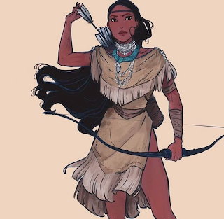 Pocahontas Warrior Portrait