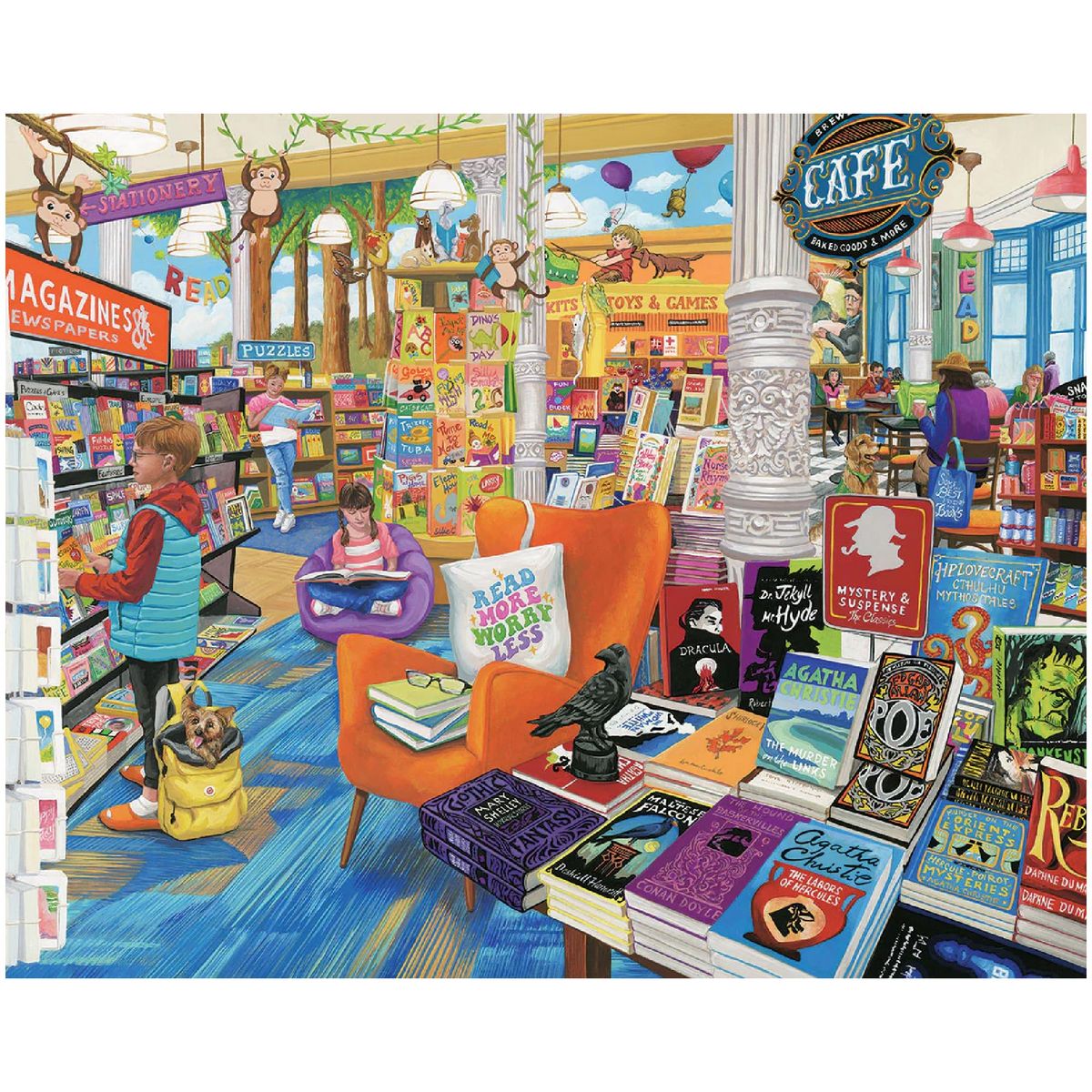 Colorful Bookstore Cafe