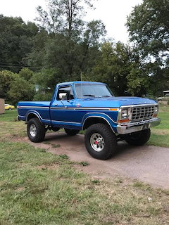 Blue Ford Pickup Truck
