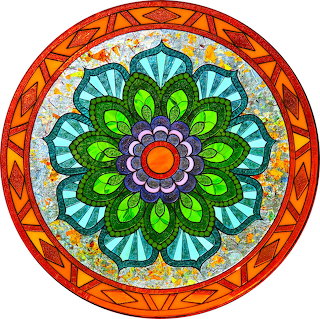 Colorful Floral Mandala Art