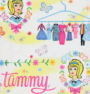 Vintage Tammy Doll Wrapping Paper