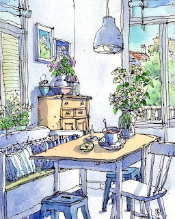 Sunlit Kitchen Table