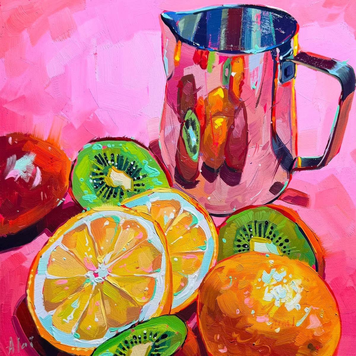 Fruit Slices with Pitcher