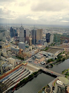 Melbourne Aerial City View