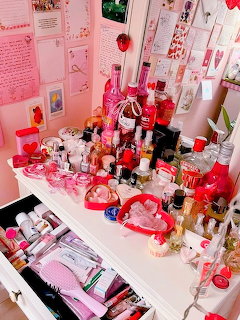 Pink Coquette Desk Decor