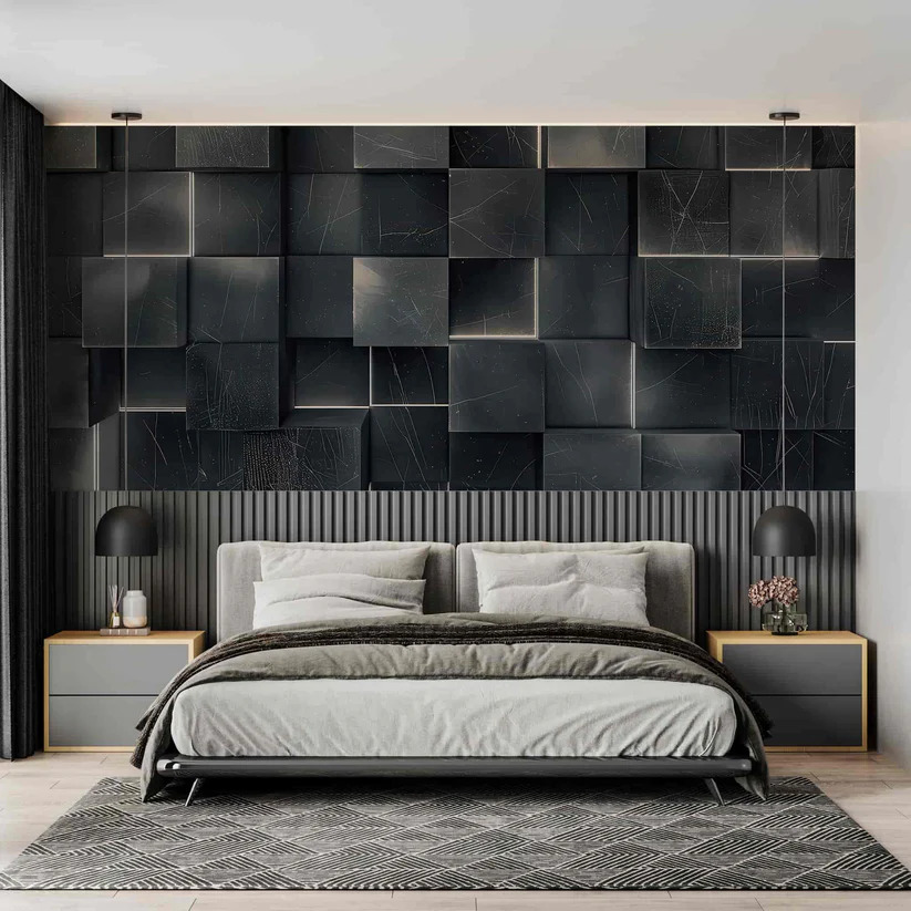 Modern Black Bedroom