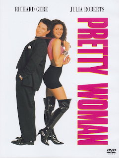 Pretty Woman movie poster with Richard Gere and Julia Roberts standing back to back