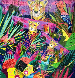 Colorful Jungle Leopards Illustration