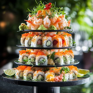 Sushi Roll Tower