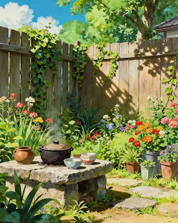Sunlit Garden Patio