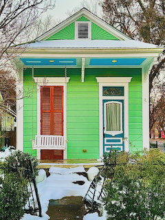 New Orleans Shotgun House Winter
