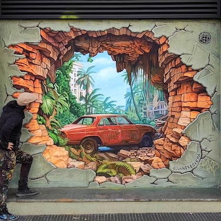 3D Street Art Mural