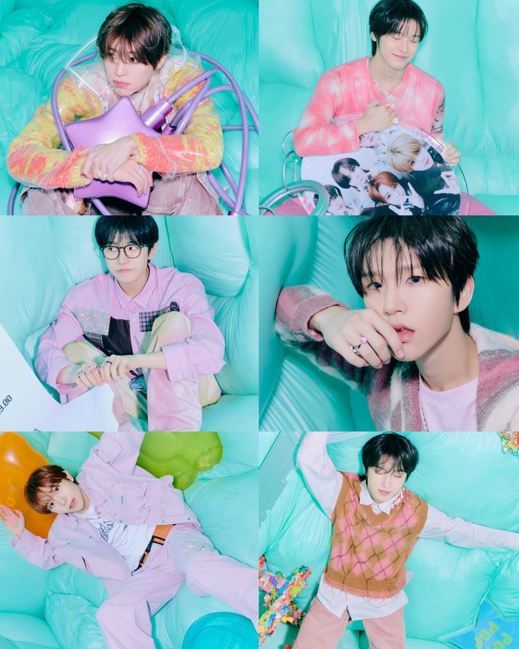 NCT Wish K-pop boy group members posing together in promotional photo