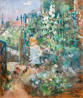 Young Julie in Rose Garden