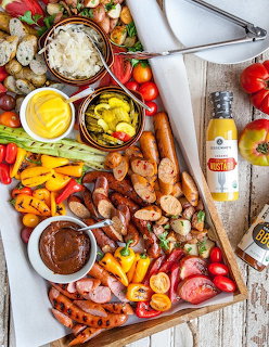Grilled Charcuterie Board Spread