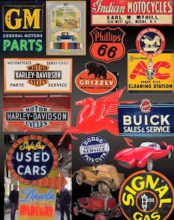 Vintage Automobile & Gasoline Signs