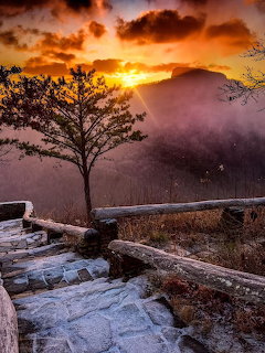Foggy Mountain Sunrise