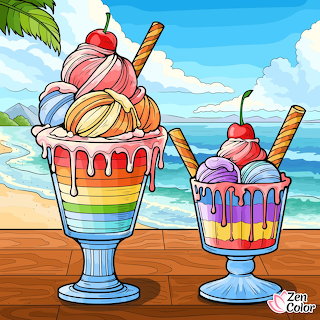 Ice Cream Sundaes Beach