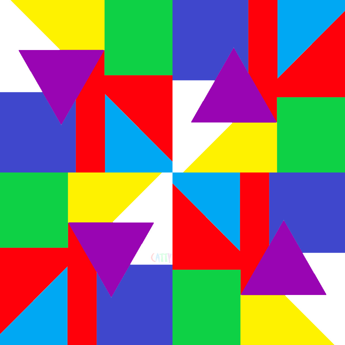 Colorful Geometric Shapes Pattern