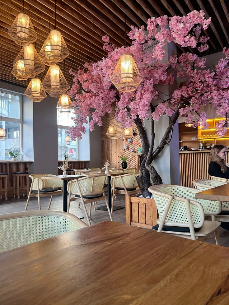 Cherry Blossom Cafe Interior