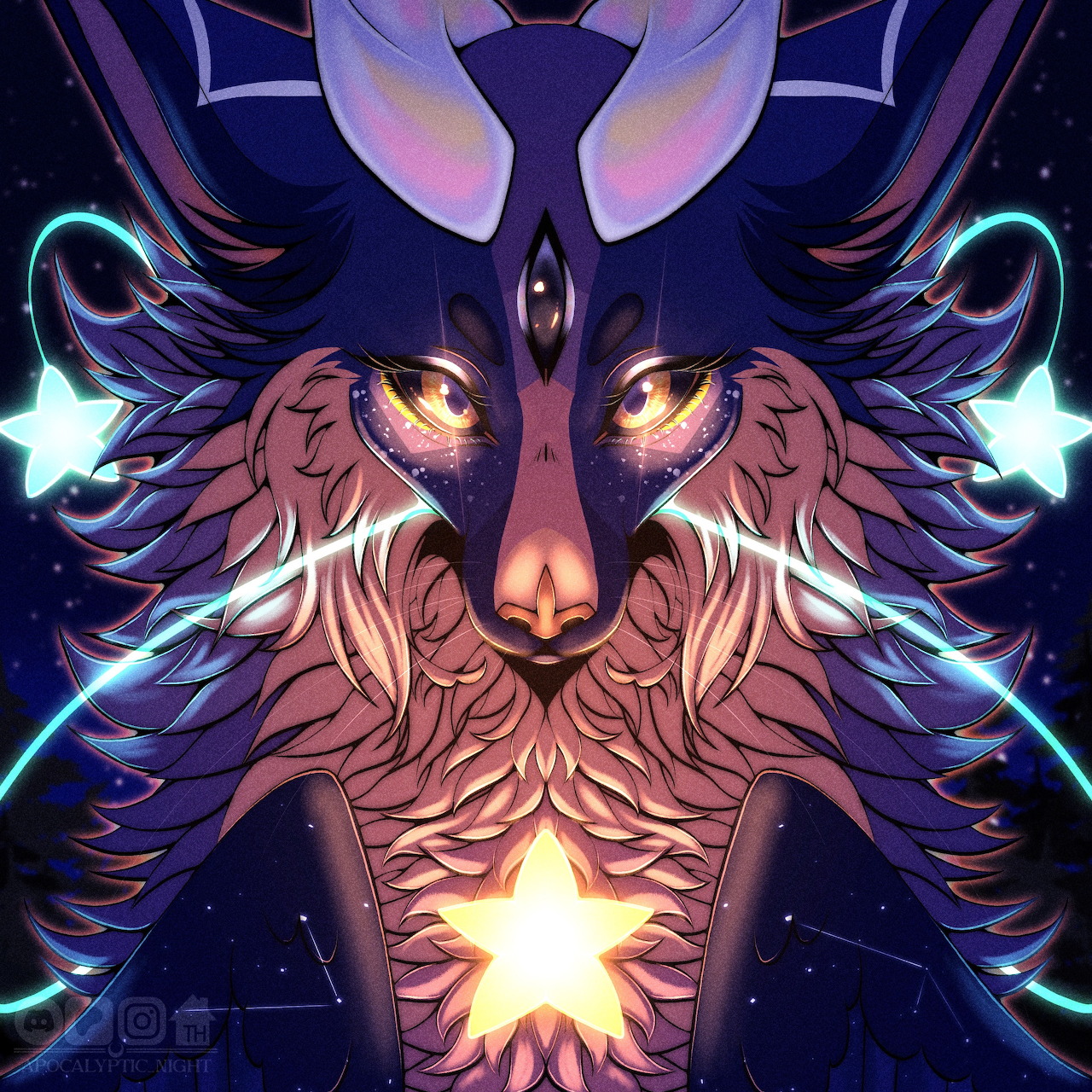 Glowing Fox Spirit