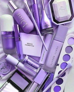 Purple Cosmetics Flatlay