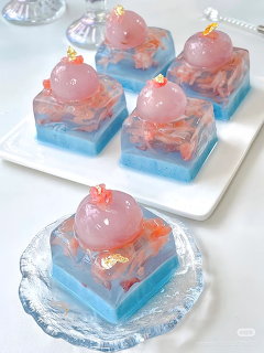 Blue Dessert Squares