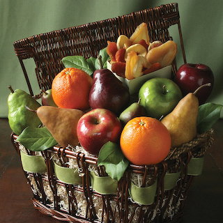 Fresh Fruit in Wicker Basket