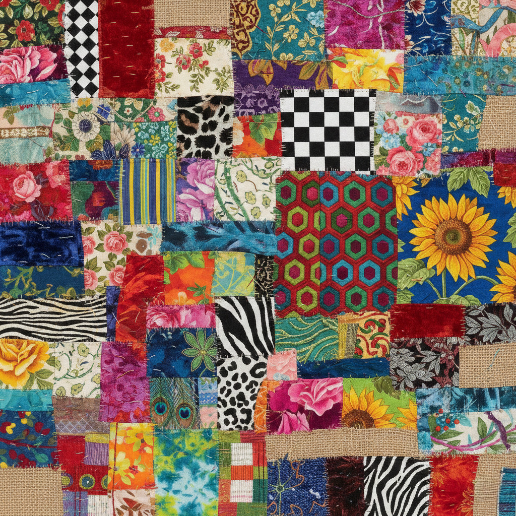 Colorful Patchwork Quilt Pattern