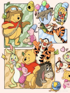 Winnie the Pooh Collage