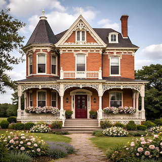 Victorian Mansion with Garden
