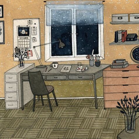 Cozy Study Interior