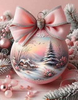 Pink Christmas Ornament Ball