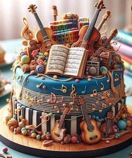 Music Themed Cake