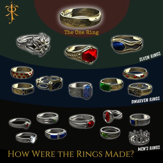 Lord of the Rings Fantasy Rings