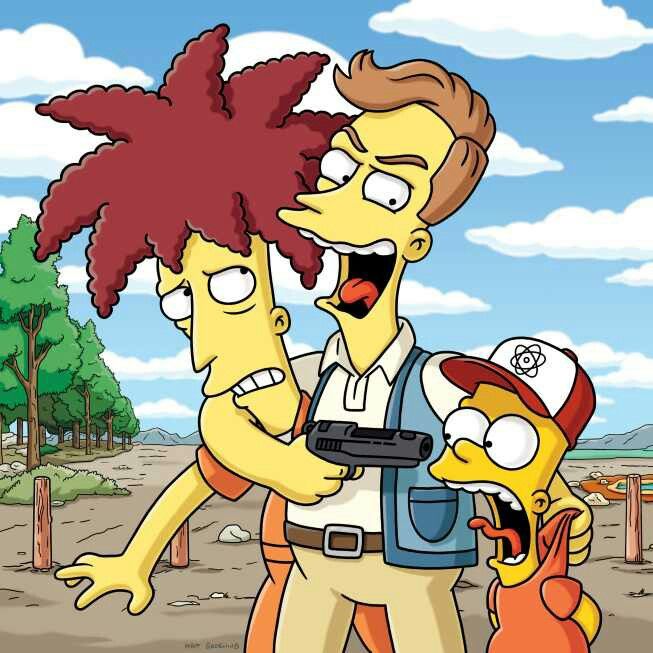 Simpsons Beach Selfie Scene