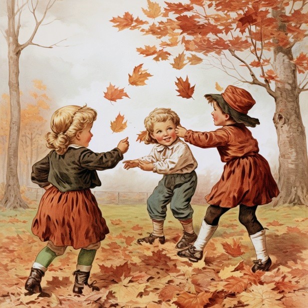 Vintage Children at Play
