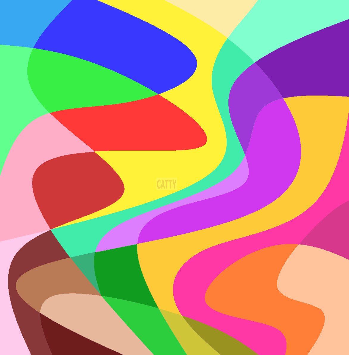 Colorful Abstract Curved Shapes