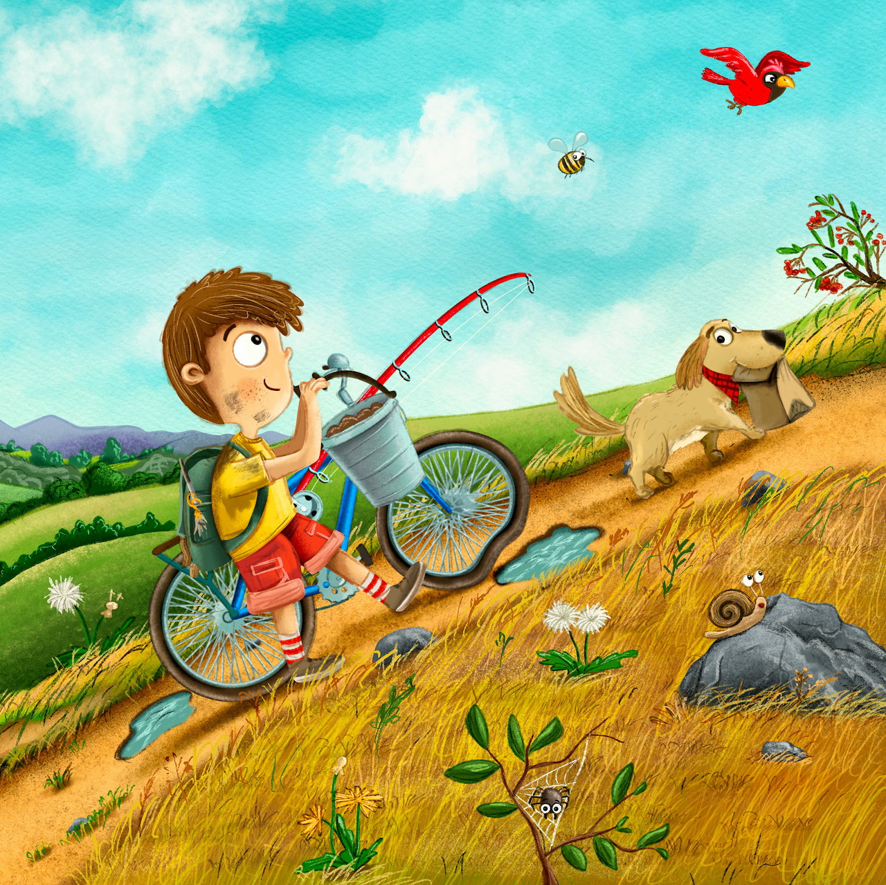 Boy With Bicycle
