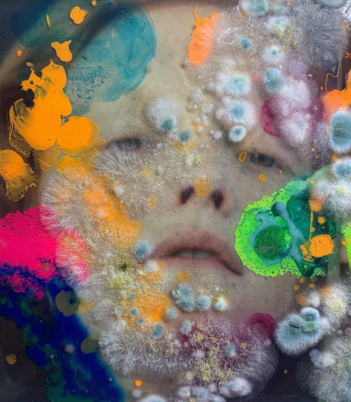 Colorful Painted Portrait