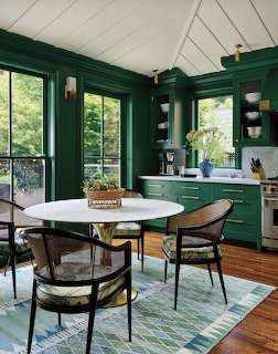 Green Modern Kitchen Interior
