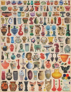 Antique Vessels and Pottery Collage