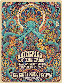 Psychedelic Octopus Poster