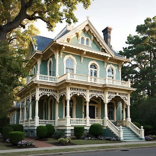 Victorian Mansion with Ornate Trim