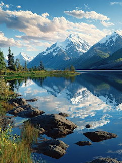 Lake Clark Alaska Mountains