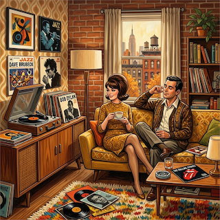 Vintage 70s Couple Living Room