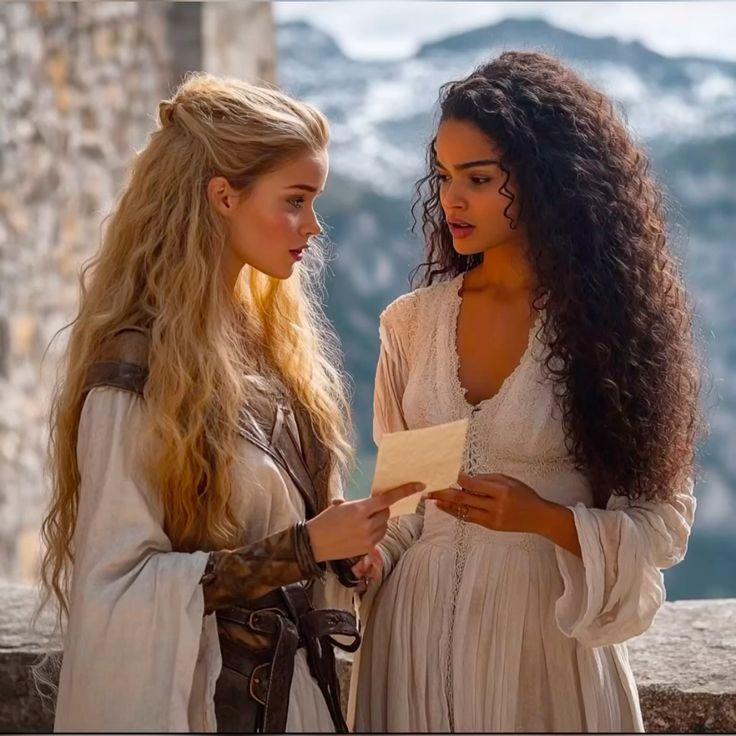 Two Women in White