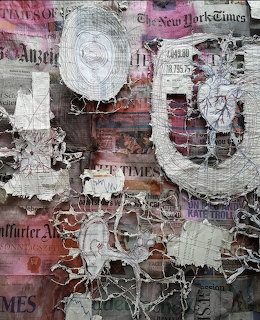Ines Seidel Newspaper Collage