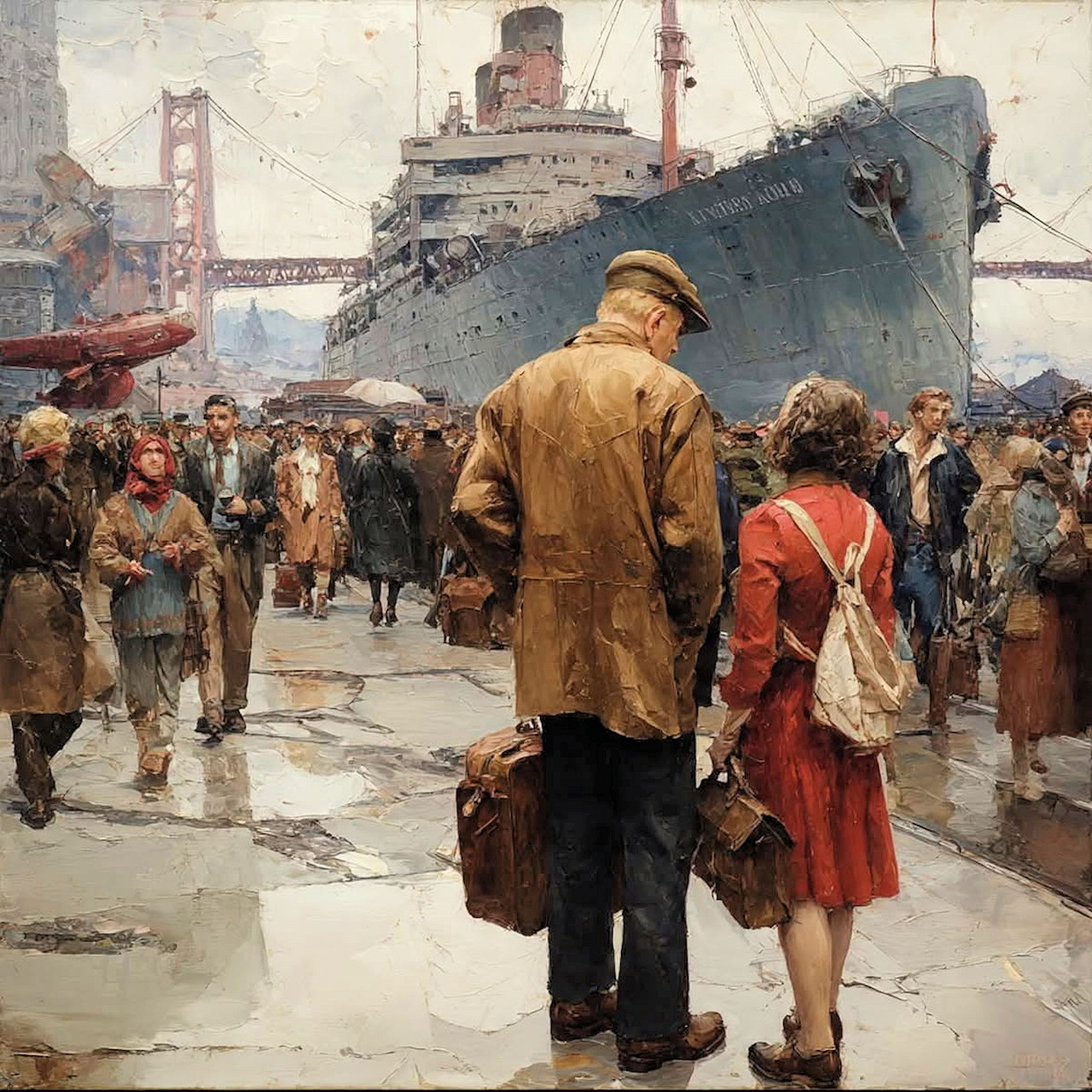 Dockside Ocean Liner