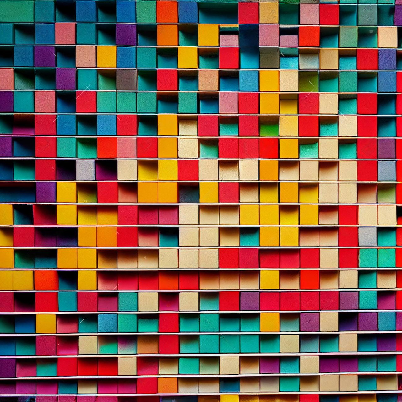 Colorful Mosaic Grid